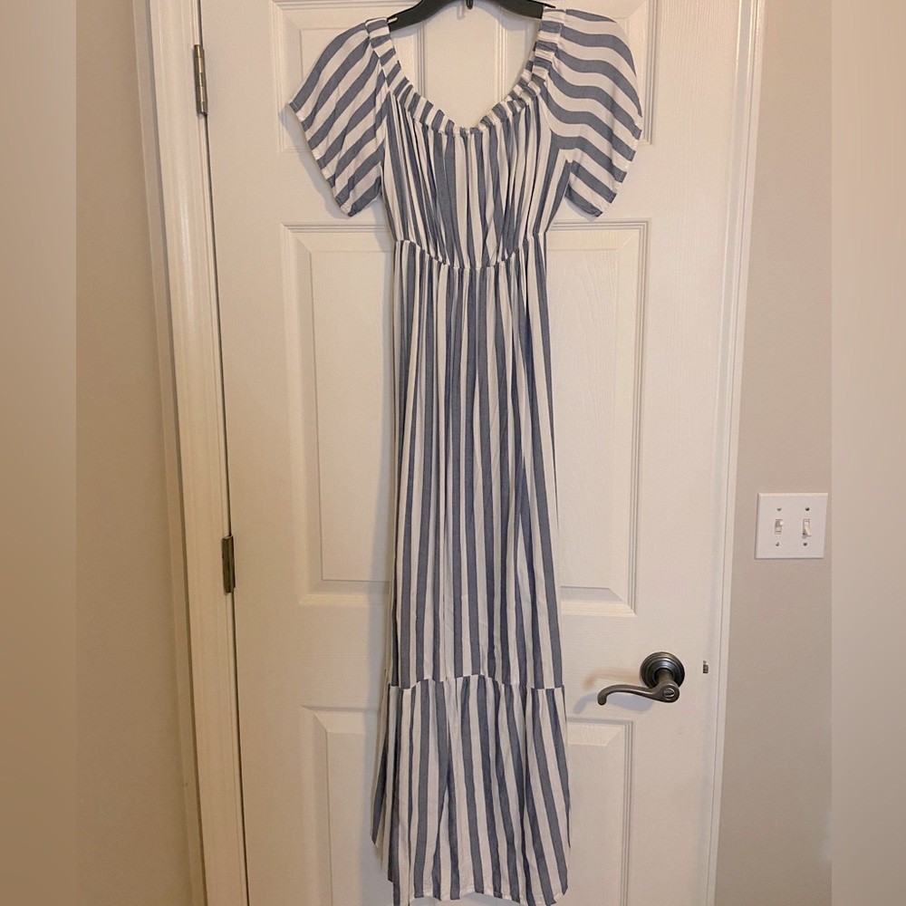 Isabel Maternity off the shoulder dress